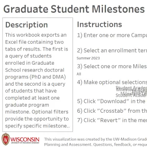 viz thumbnail for Graduate Student Milestones IDE
