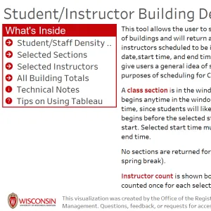 viz thumbnail for Student/Instructor Building Density Tool