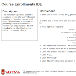 viz thumbnail for Course Enrollments IDE