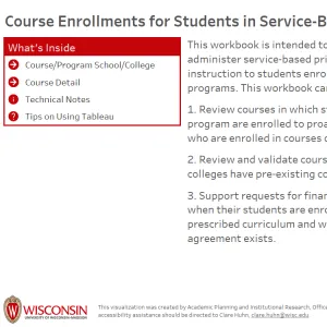 viz thumbnail for Course Enrollments for Students in Service-Based Pricing Programs