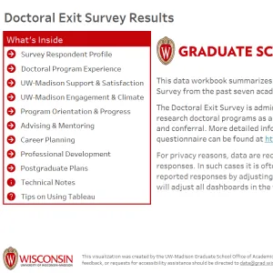 viz thumbnail for Doctoral Exit Survey Results