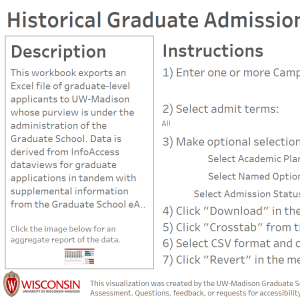 viz thumbnail for Historical Graduate Admissions IDE