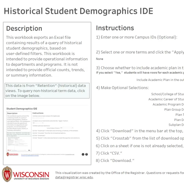 viz thumbnail for Historical Student Demographics IDE
