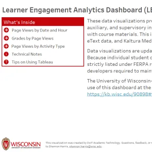 viz thumbnail for Learner Engagement Analytics Dashboard (LEAD)