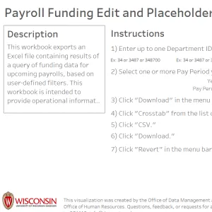 viz thumbnail for Payroll Funding Edit & Placeholder IDE