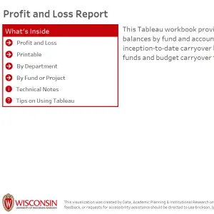 viz thumbnail for Profit and Loss Report