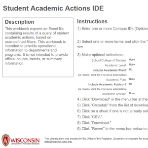viz thumbnail for Student Academic Actions IDE