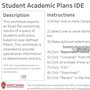 viz thumbnail for Student Academic Plans IDE