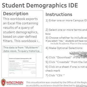 viz thumbnail for Student Demographics IDE