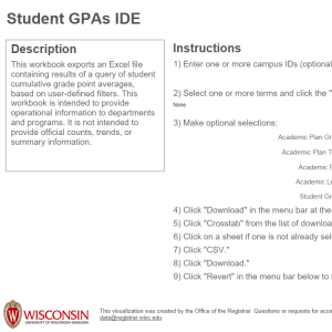 viz thumbnail for Student GPAs IDE