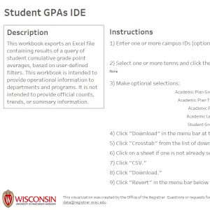 viz thumbnail for Student GPAs IDE