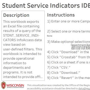 viz thumbnail for Student Service Indicators IDE