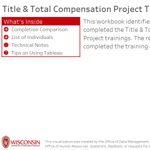 viz thumbnail for Title & Total Compensation Project Training Tracker