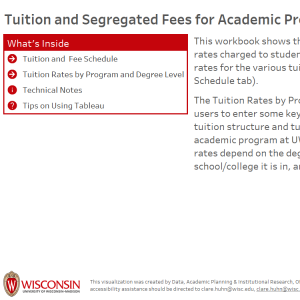 viz thumbnail for Tuition and Fee Rates for Academic Programs